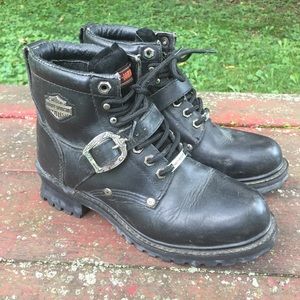 Harley Davidson Lace Up Ankle Boots 9
